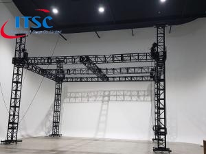 Techo plano de armadura de escenario de iluminación de caja negra personalizada de 8 m