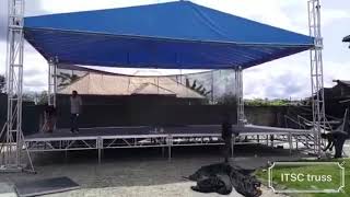 ¡Sistema de techo de armadura de escenario de 6 m instalado en Nigeria!