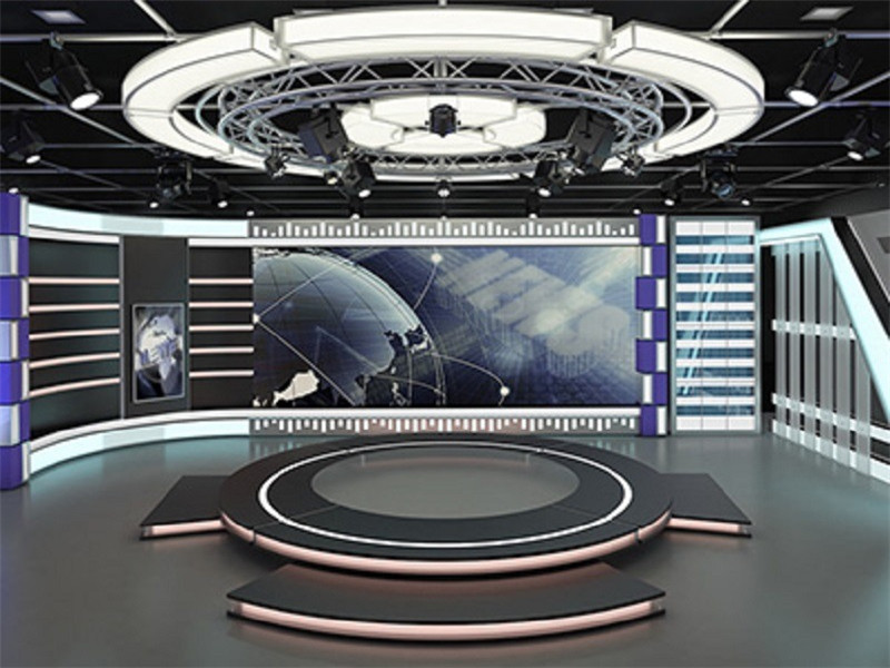 Sistema de celosía circular de aluminio 3D Visual TV Studio