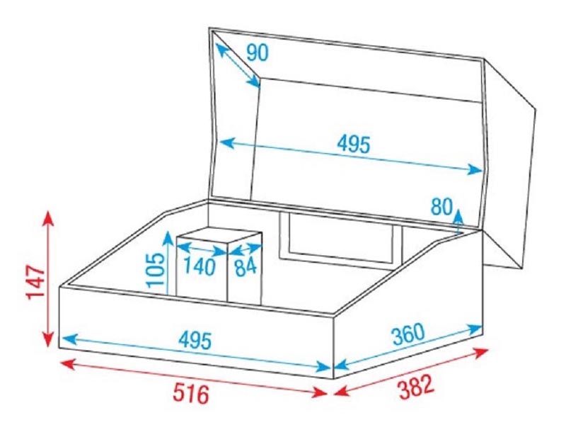 6u rack case dimensions