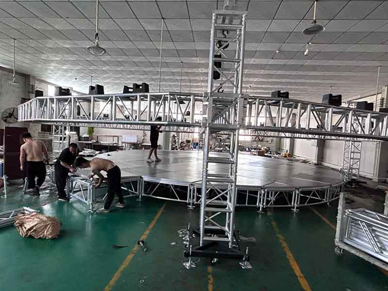 Round stage truss system