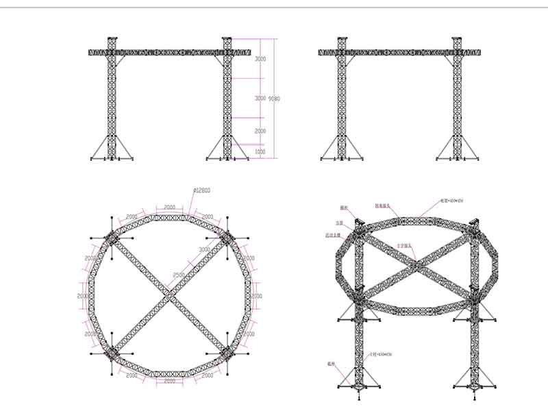 theater lighting truss span theater lighting truss span