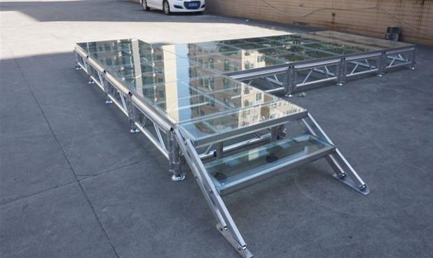 glass platform for stage performance