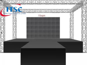 Sistema de plataforma de escenario de pista de concierto al aire libre portátil para la venta