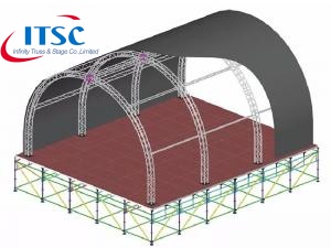 curved roof truss details