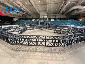 Caja de iluminación de escenario de 18 x 18 pulgadas con armazón negro