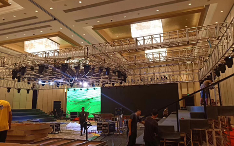 Truss de iluminación portátil para actividad SiKe en Guangzhou LangHao Hotel