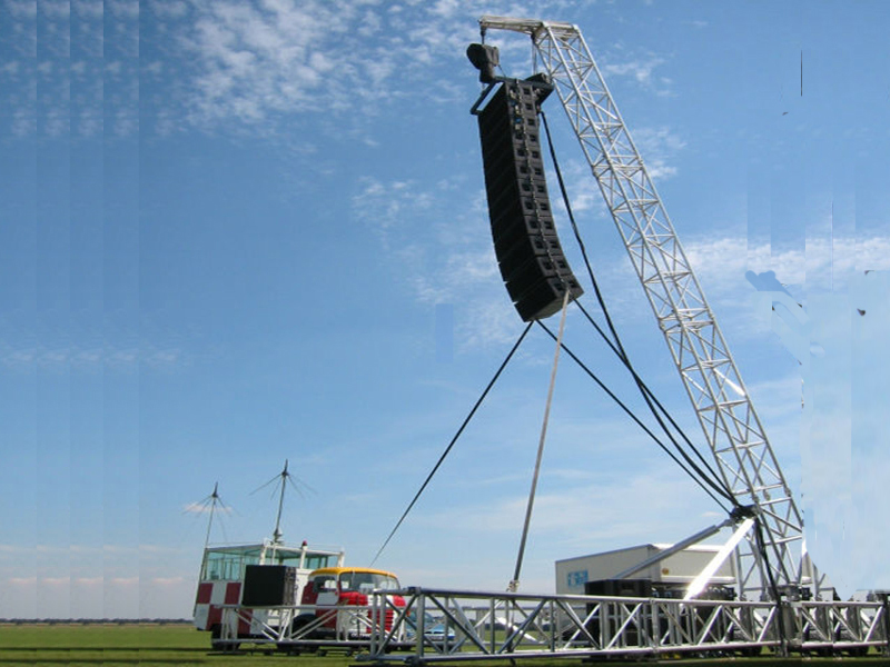 Torres de armadura de altavoces de 9 m, espiga de soporte, capacidad de 1000 kg