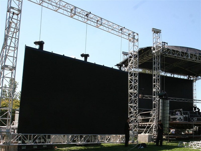 Poste de la armadura del truss de la etapa del acontecimiento al aire libre de la pantalla LED