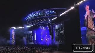 Soporte de tierra circular al aire libre de las estructuras del marco del aparejo del braguero de la etapa del concierto